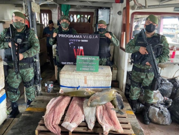 Polícia apreende pescado ilegal avaliado em mais de R$ 25 mil em Manaus 