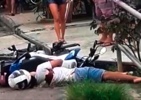 Motociclista é baleado por pistoleiros em rua de Manaus 