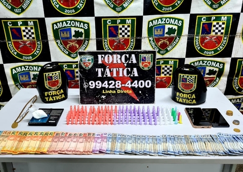 Após denúncia, casal é preso suspeito de tráfico de drogas em Manaus