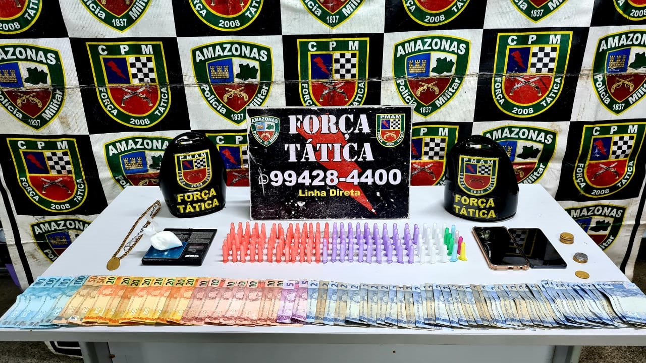 Após denúncia, casal é preso suspeito de tráfico de drogas em Manaus