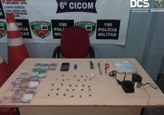 Dupla é presa por tráfico de drogas em Manaus