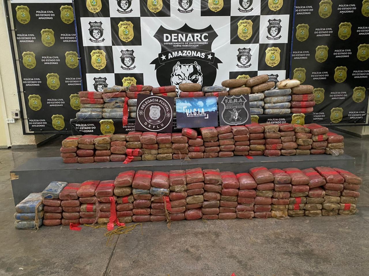 Operação apreende 280 Kg de drogas e prende 4 pessoas no Amazonas
