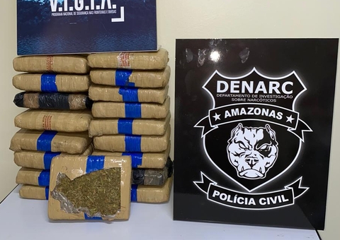 Dupla é presa com maconha avaliada em R$ 90 mil em Manaus 