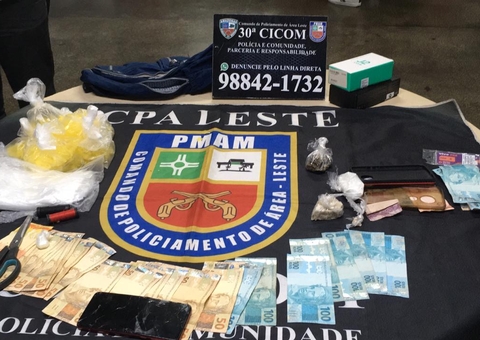 Suspeitos de roubo e tráfico de drogas são presos em Manaus 