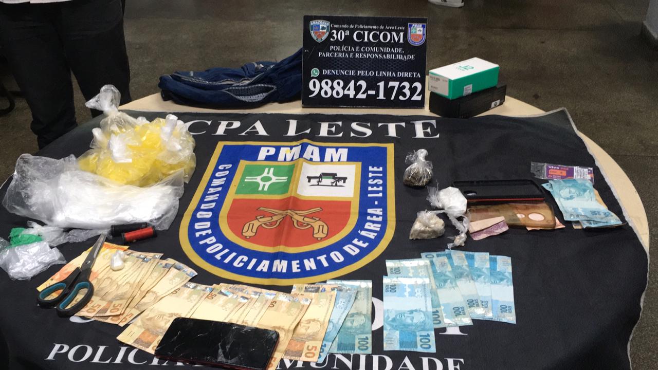 Suspeitos de roubo e tráfico de drogas são presos em Manaus 