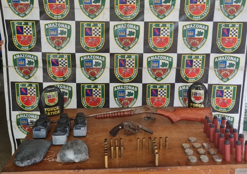 Jovem é preso com armas furtadas de Fórum no Amazonas 