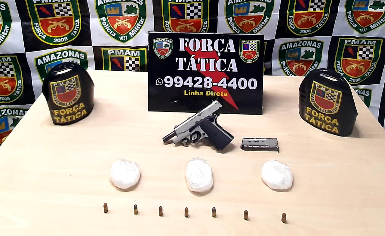 Cinco pessoas são presas por tráfico de drogas e roubo em Manaus