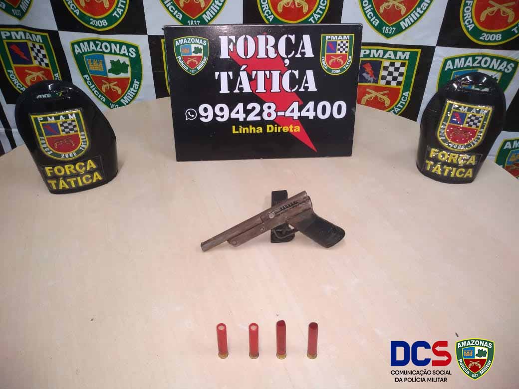 Jovem é detido após fazer disparos com arma de fogo em ramal de Manas