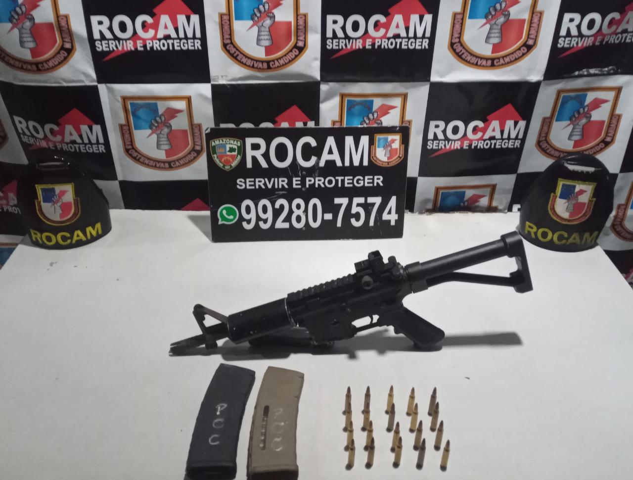 Adolescente do PCC é detido com fuzil em rua de Manaus 