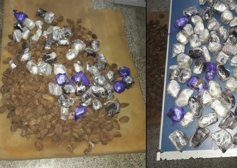 Polícia apreende maconha em saco de castanha no Amazonas