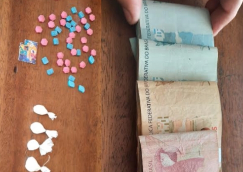 Jovem é preso com drogas e dinheiro no Amazonas