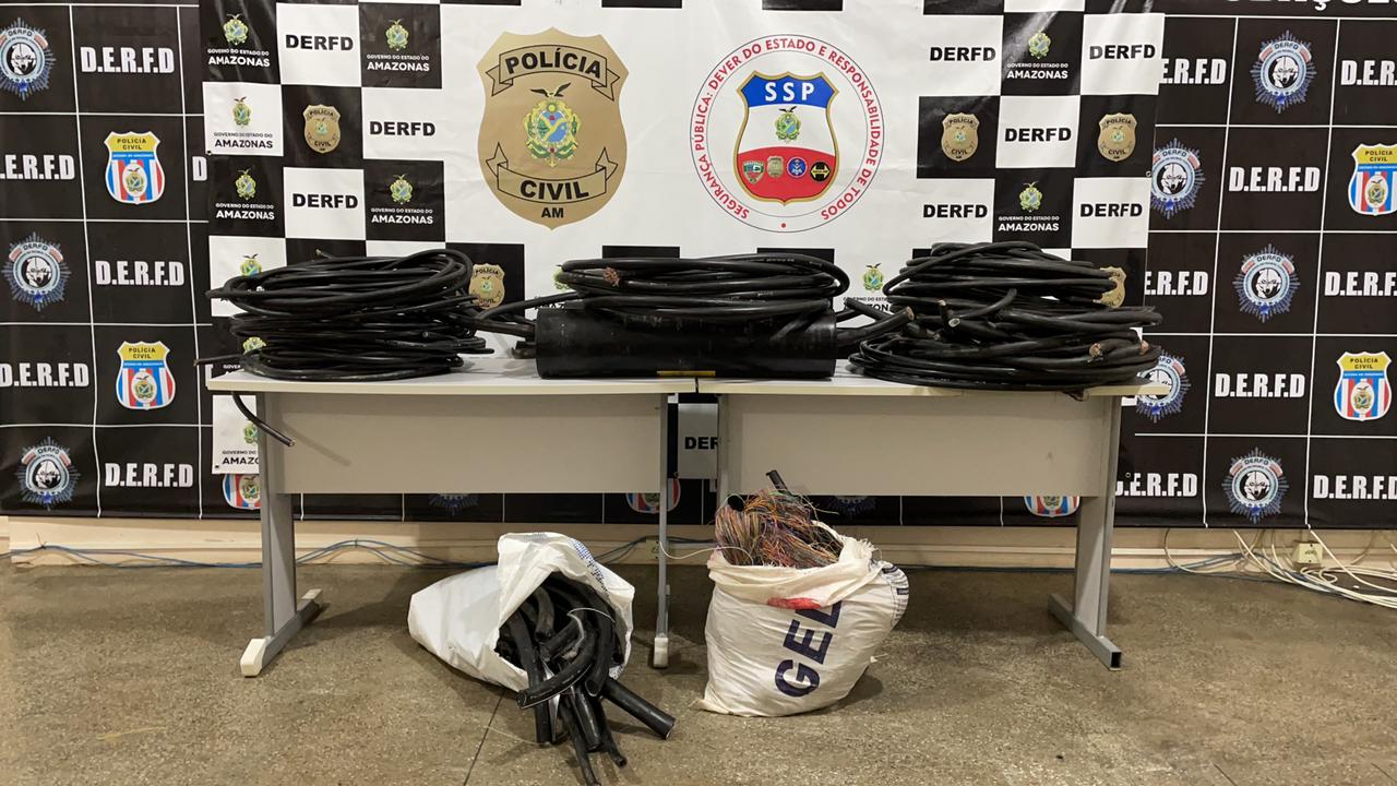 Grupo é preso por furtar cabos telefônicos subterrâneos em Manaus 