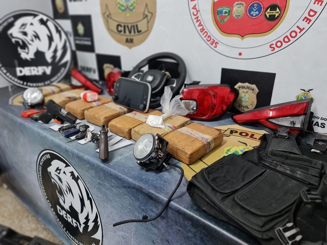 Suspeitos de integrar organização criminosa são presos com drogas em Manaus