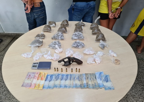 Quatro são presos e drogas são apreendidas durante operação na Compensa