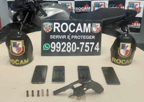 Assaltantes trocam tiros com a polícia e um deles acaba morto em Manaus 