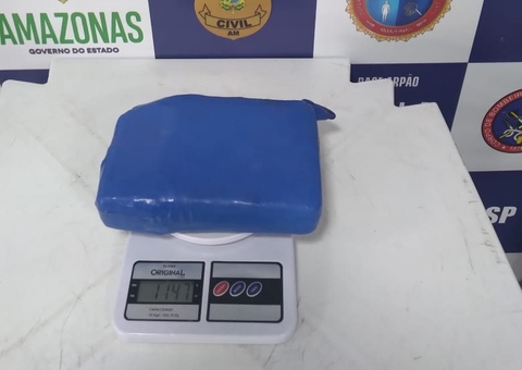 Homem é preso no Amazonas com droga avaliada em R$ 14 mil 