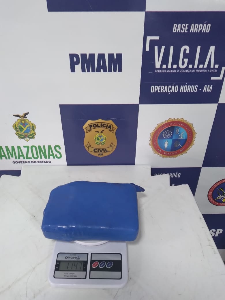 Homem é preso no Amazonas com droga avaliada em R$ 14 mil 