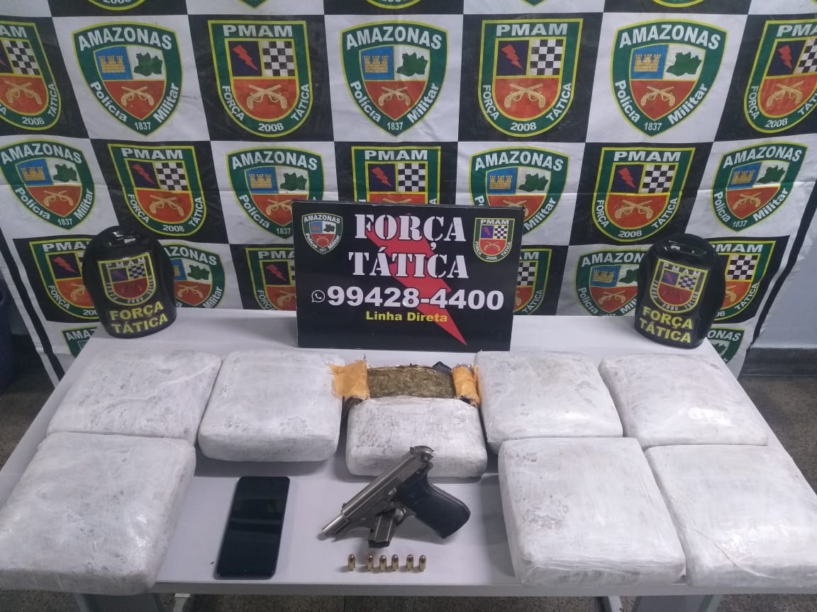 Homem é preso com 12 kg de entorpecentes em quitinete de Manaus 