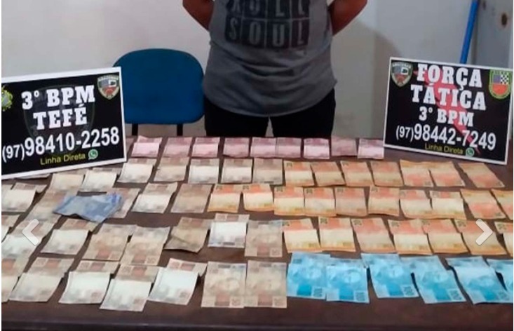 Dupla é presa por agressão e com mais de R$ 3 mil no Amazonas