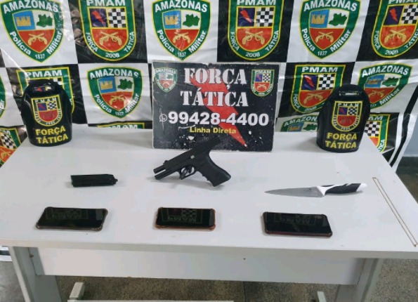 PM frustra assalto a ônibus da linha 418 e prende suspeitos em Manaus 