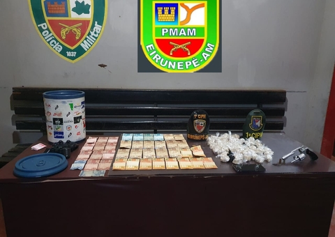 Casal é preso com drogas e quase R$ 2 mil escondidos em casa no Amazonas