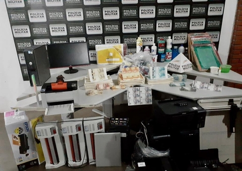 PM apreende R$ 500 mil em dinheiro falso e fecha laboratório clandestino