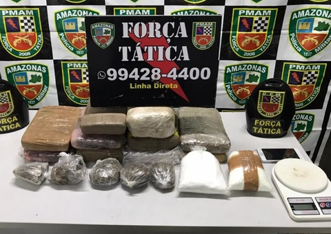 Suspeito é preso com 11 tabletes de droga em casa abandonada em Manaus