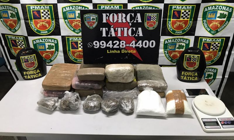 Suspeito é preso com 11 tabletes de droga em casa abandonada em Manaus