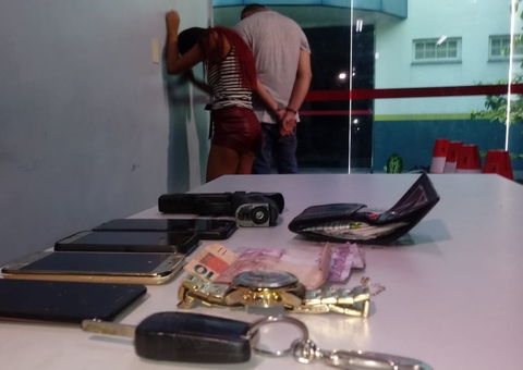 Casal que assaltou padaria é preso ao levar comparsa para SPA em Manaus