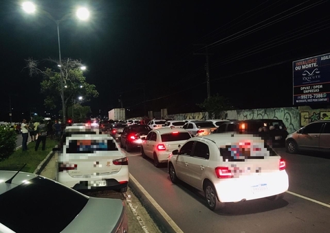 Após morte de motorista de app, categoria faz manifestação em Manaus