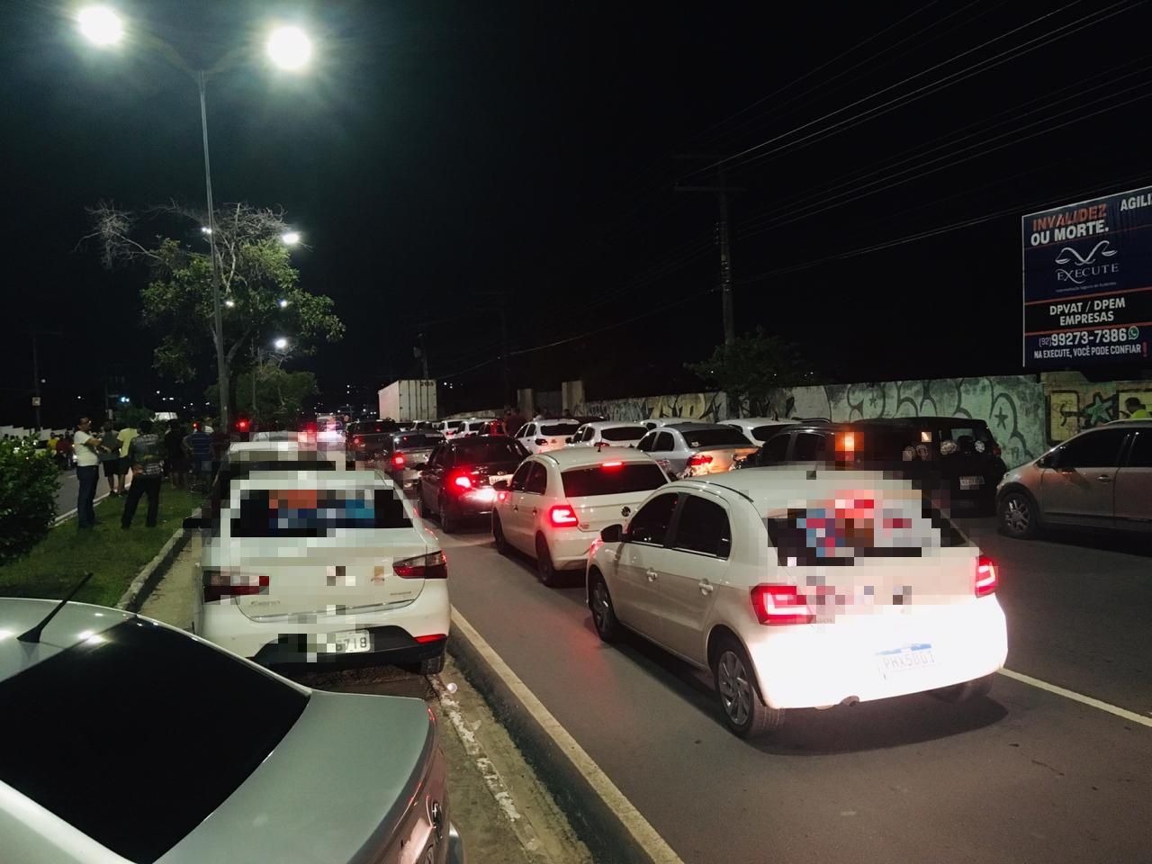 Após morte de motorista de app, categoria faz manifestação em Manaus