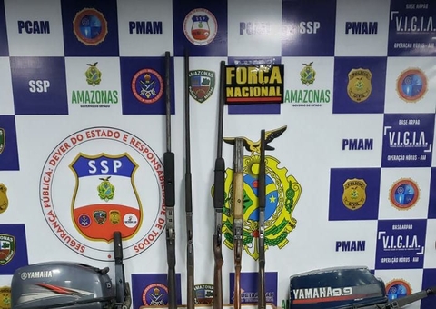 Quadrilha de ‘piratas do rio’ é detida com armas de fogo no Amazonas