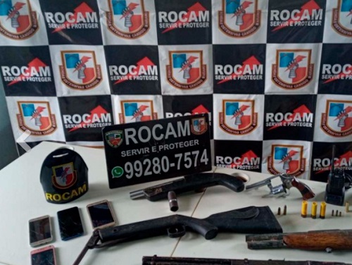 Dupla é presa com armas após se esconder em sítio no Amazonas