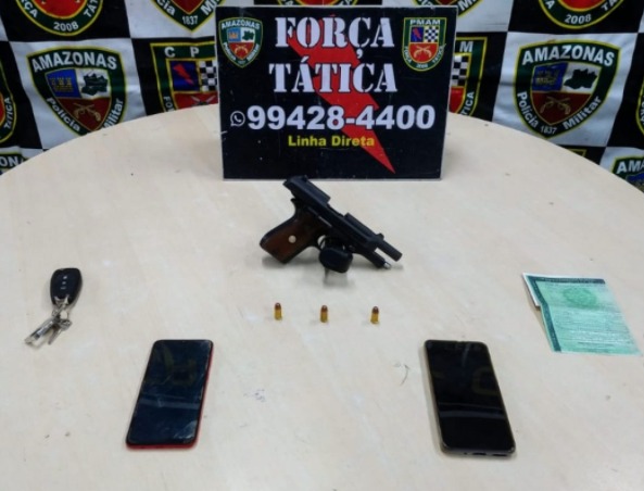 Com ficha criminal extensa, jovem é preso com armas em Manaus