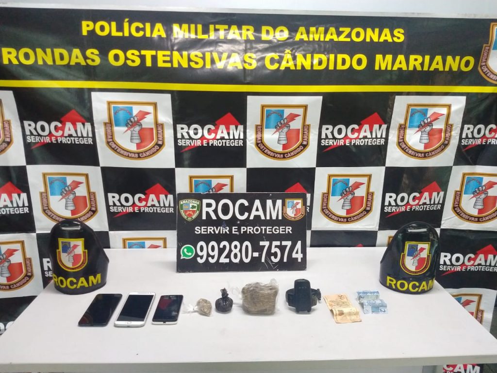 Após denúncias, foragido é preso com arma e drogas em Manaus