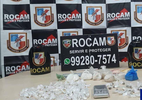 Suspeito é preso com drogas escondidas dentro de mochila em Manaus