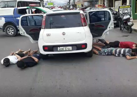 Trio é preso e adolescente apreendido após assaltos na Zona Norte de Manaus