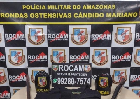 Homem é preso com armas e coletes balísticos em Manaus 
