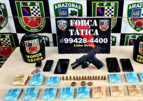 'Tesoureiro do tráfico' é preso com arma de comissário da PC em Manaus