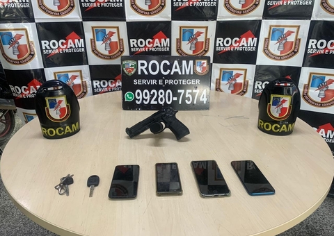 Dupla é presa e adolescente detido por fazer arrastão em Manaus 