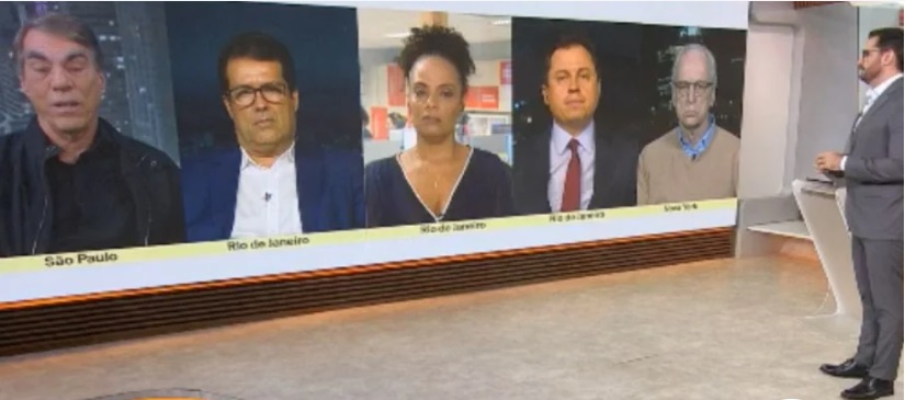 Comentaristas da Globonews discutem ao vivo sobre resultado de pesquisas