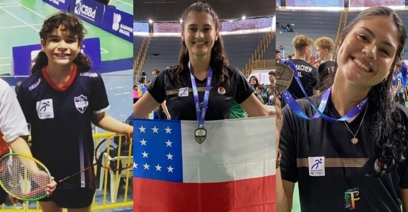 Atletas de Manaus ganham bronze no Brasileiro Interclubes de badminton em Aracaju