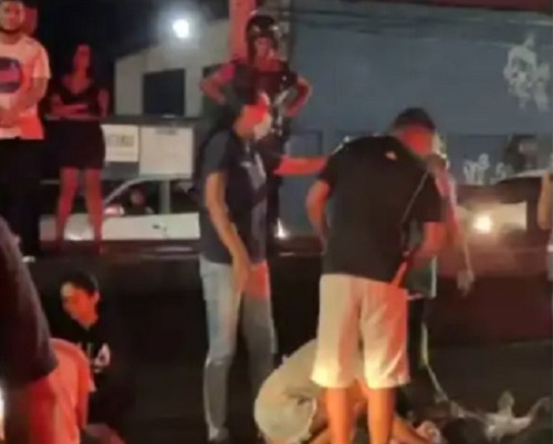 Vídeo: Motorista foge sem prestar socorro após atropelar 3 pessoas em Manaus