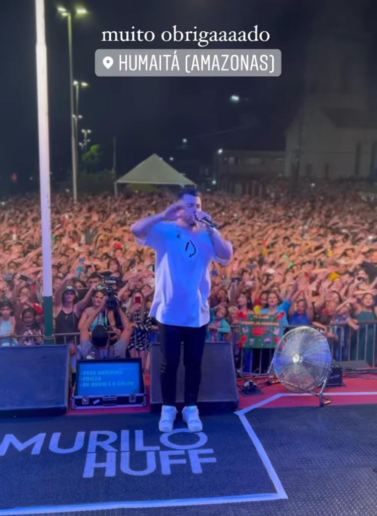 Murilo Huff leva multidão durante show no aniversário de Humaitá, no Amazonas