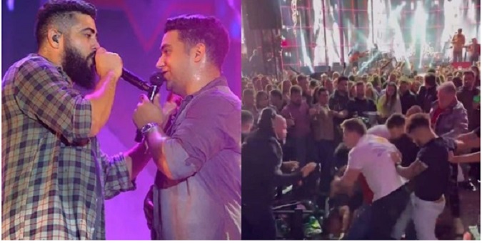 Henrique e Juliano encerram show às pressas após briga 