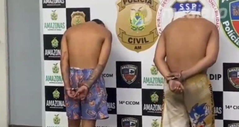 Dupla é presa com 1kg de drogas em Manaus