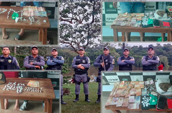 Casal é preso vendendo drogas durante 'Festa do Açaí' no Amazonas