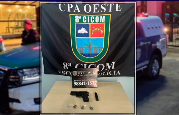 Adolescente é apreendido com arma de fogo em escola de Manaus