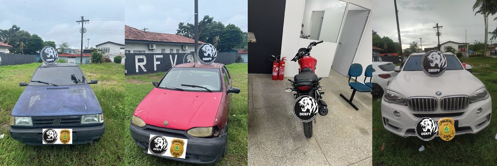 Veículos com placas adulteradas são apreendidos em Manaus