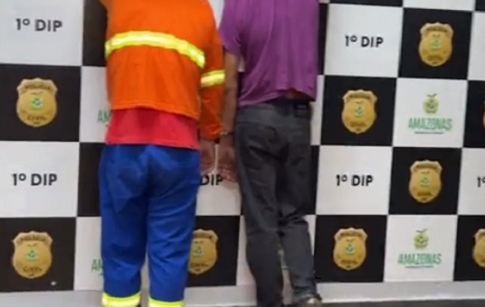 Dupla em moto roubada é presa ao tentar fugir da polícia em Manaus